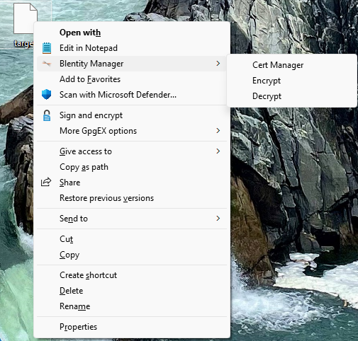 File Encryptor in Windows