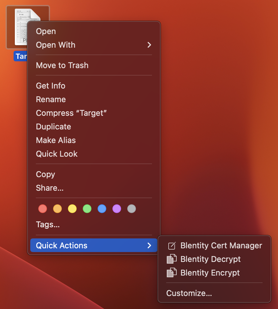 File Encryptor in MacOS